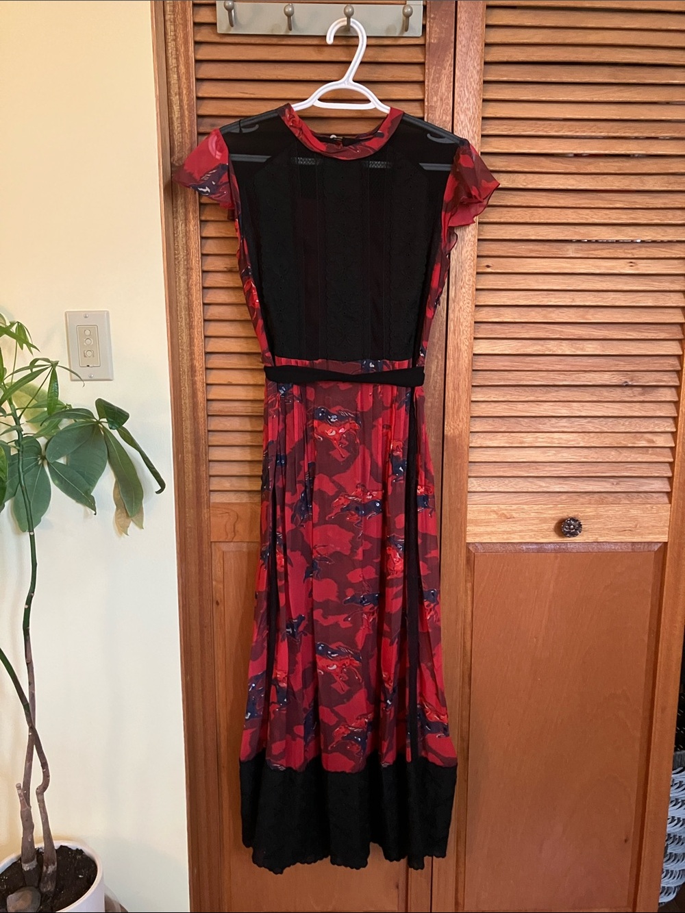 Coach 1941 Horse Print Dress With Necktie - 2017 Runway Prairie Chic Collection